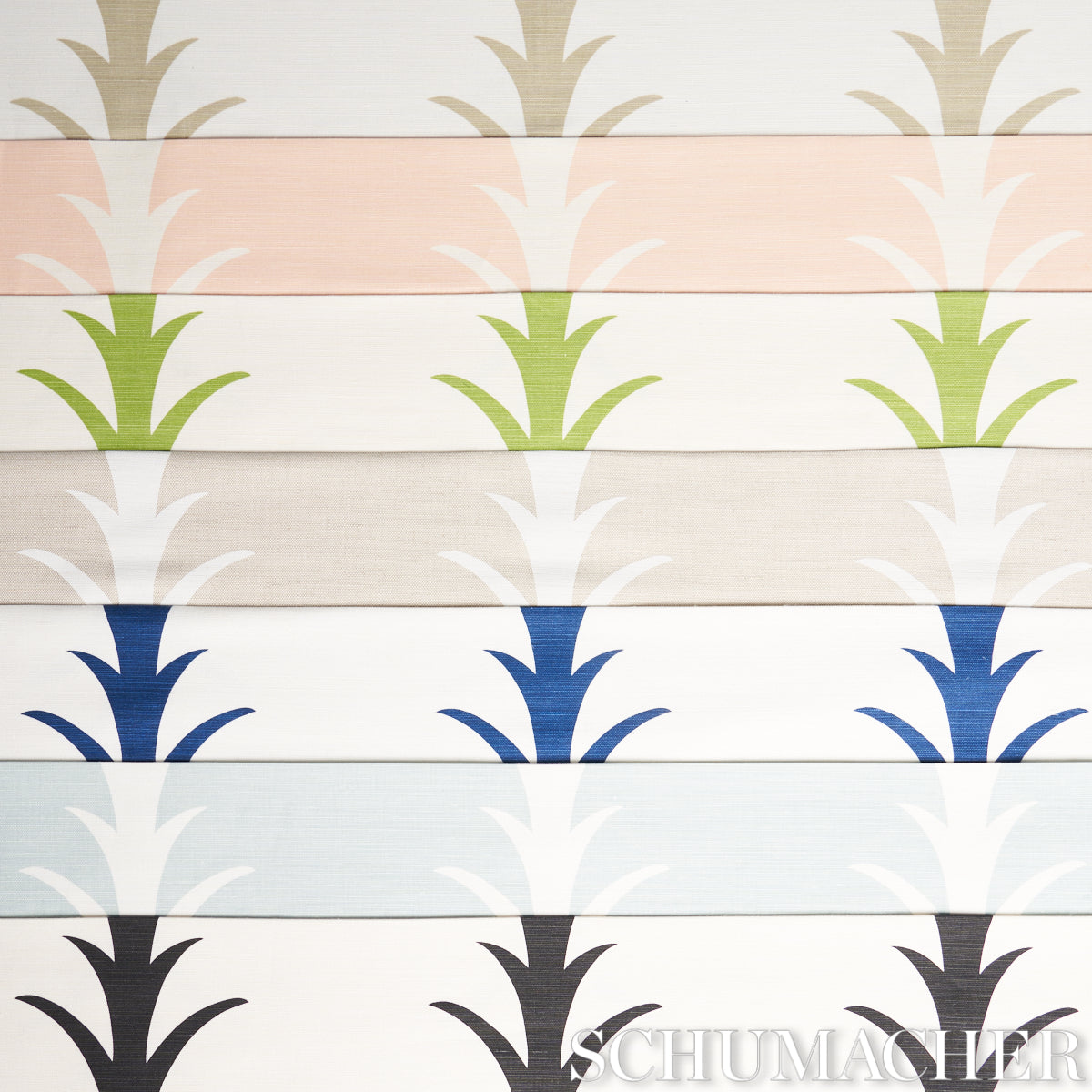 Acanthus Stripe - Sand - Schumacher 177630 Fabric - Schumacher Fabric