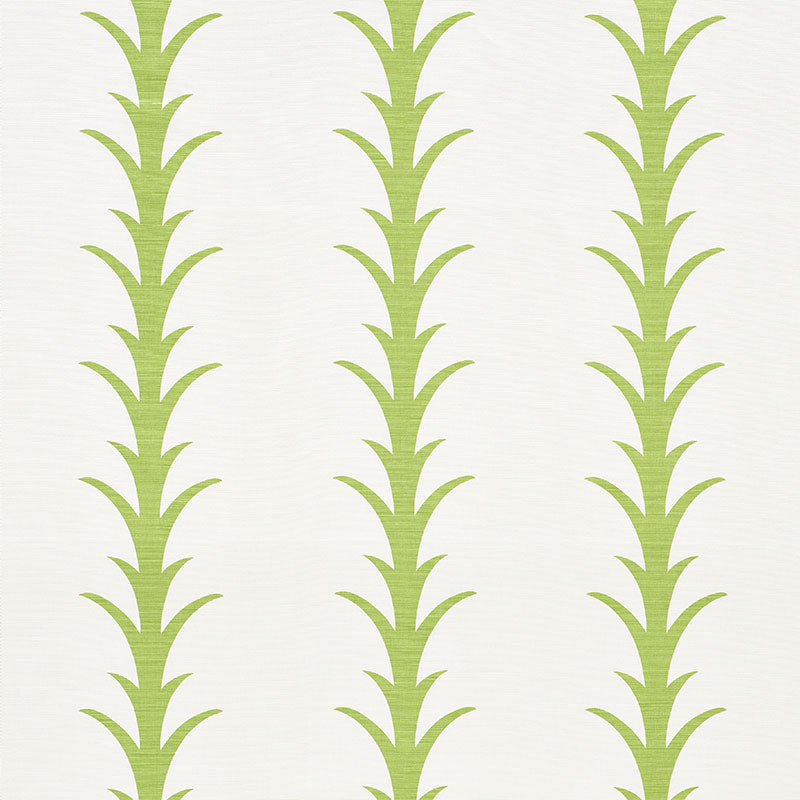 Acanthus Stripe - Leaf - Schumacher 177631 Fabric - Schumacher Fabric