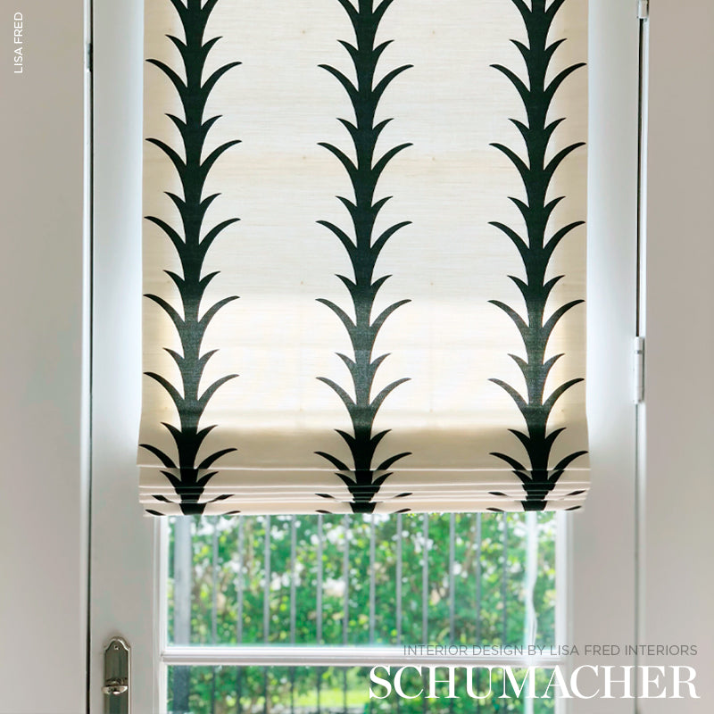 ACANTHUS-STRIPE-CARBON-SCHUMACHER-177632 - Schumacher Fabric