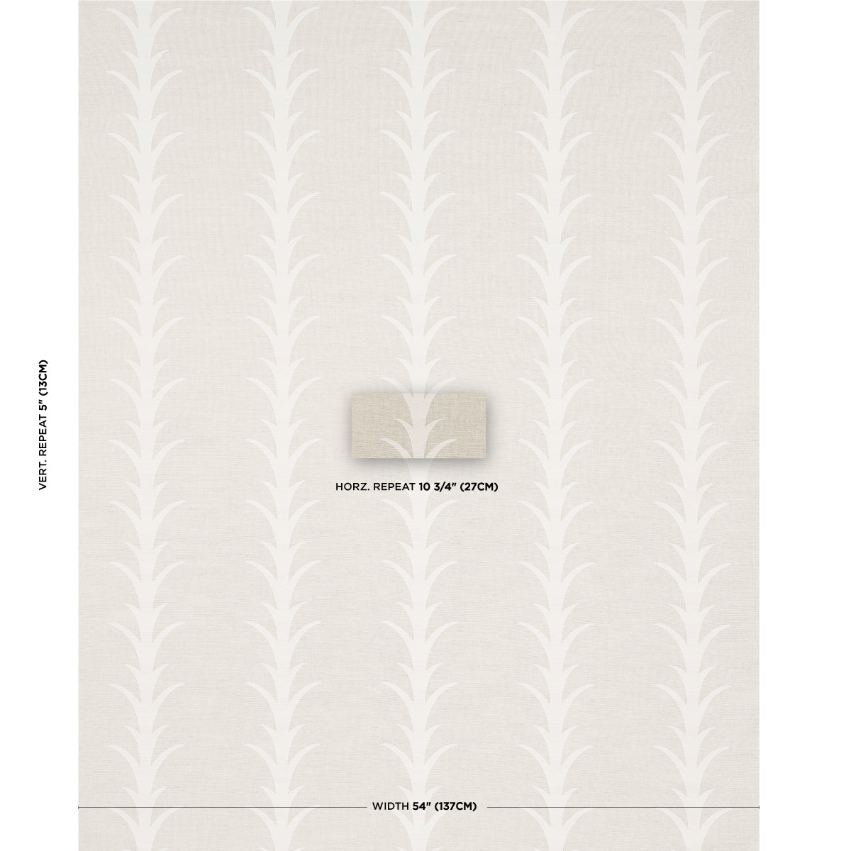 ACANTHUS-STRIPE-NATURAL-SCHUMACHER-177636 - Schumacher Fabric