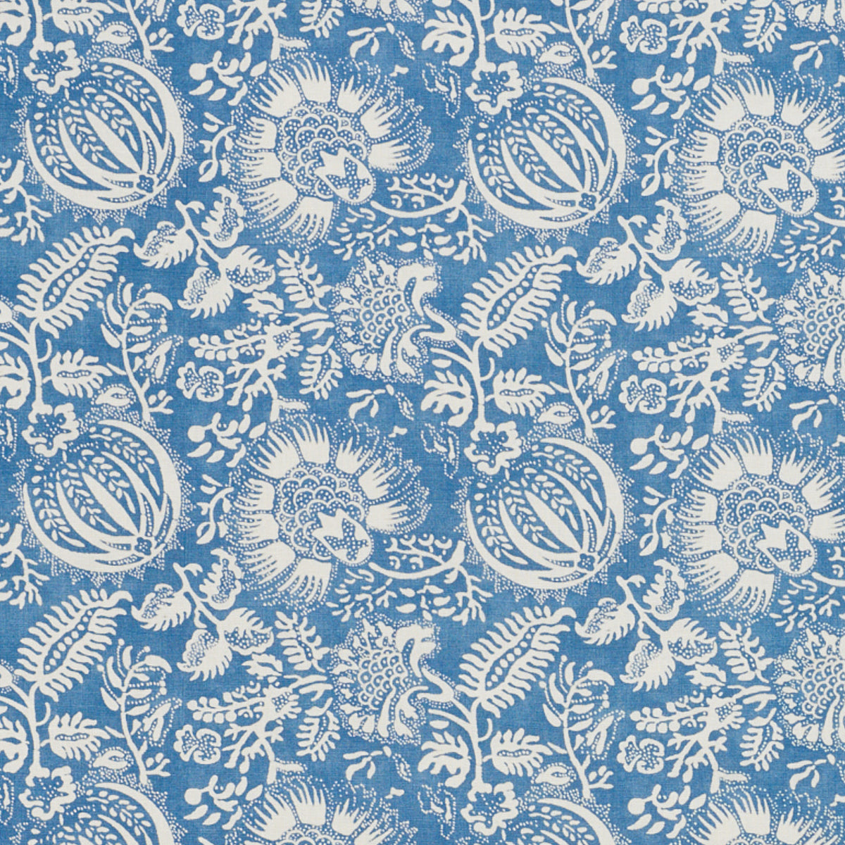 POMEGRANATE-PRINT-INDIGO-SCHUMACHER-177690 - Schumacher Tela
