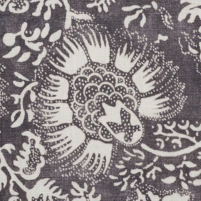 POMEGRANATE-PRINT-CHARCOAL-SCHUMACHER-177691 - Schumacher Tela