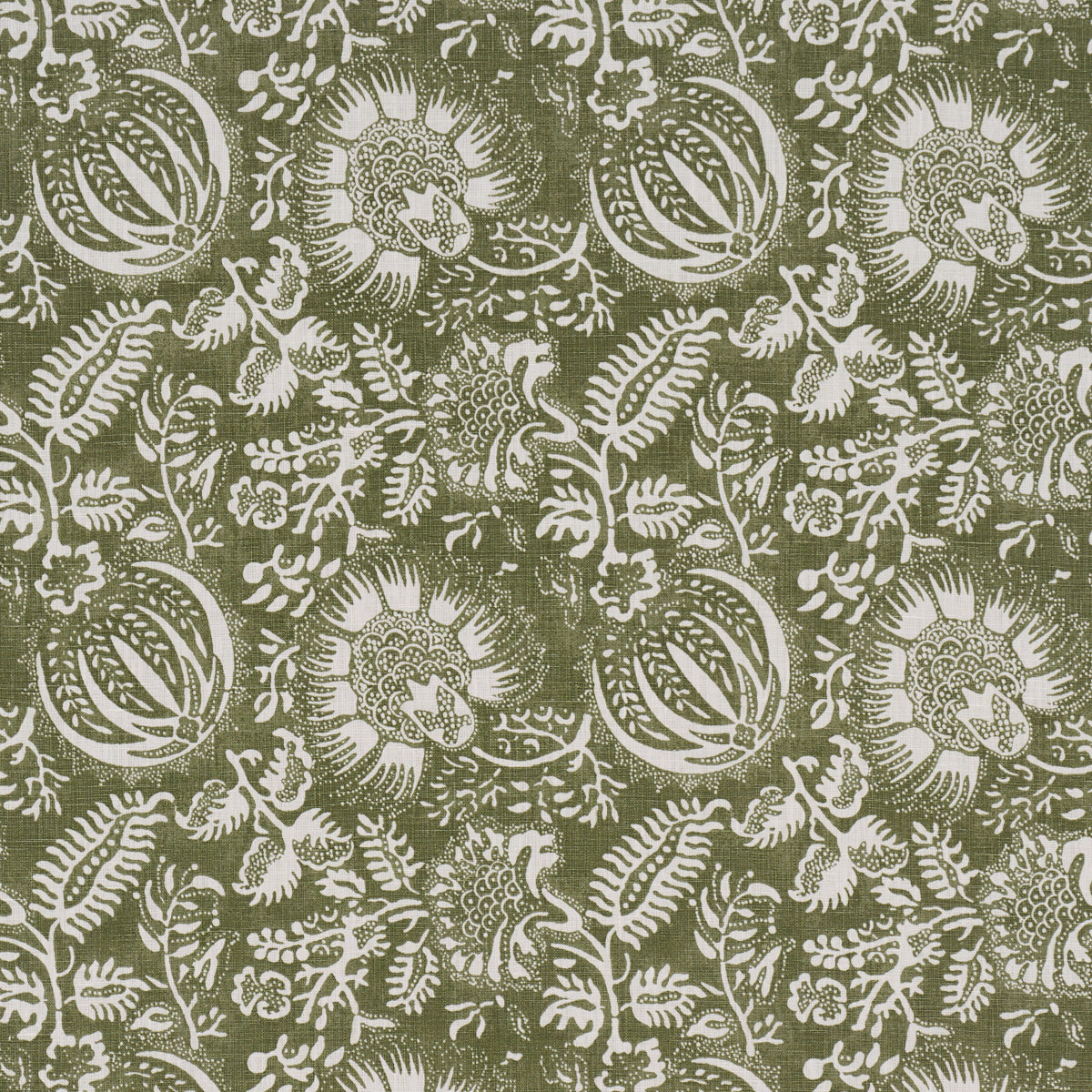 POMEGRANATE-PRINT-OLIVE-SCHUMACHER-177695 - Schumacher Tela