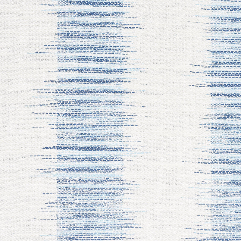 Attleboro Ikat - Blues - Schumacher 177810 Fabric - Schumacher Fabric