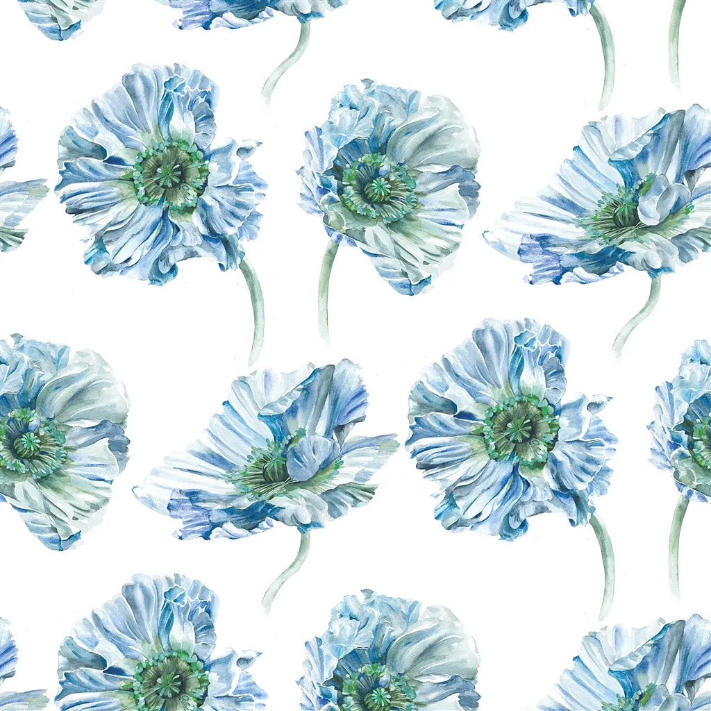 Coquelicot Delft Fabric