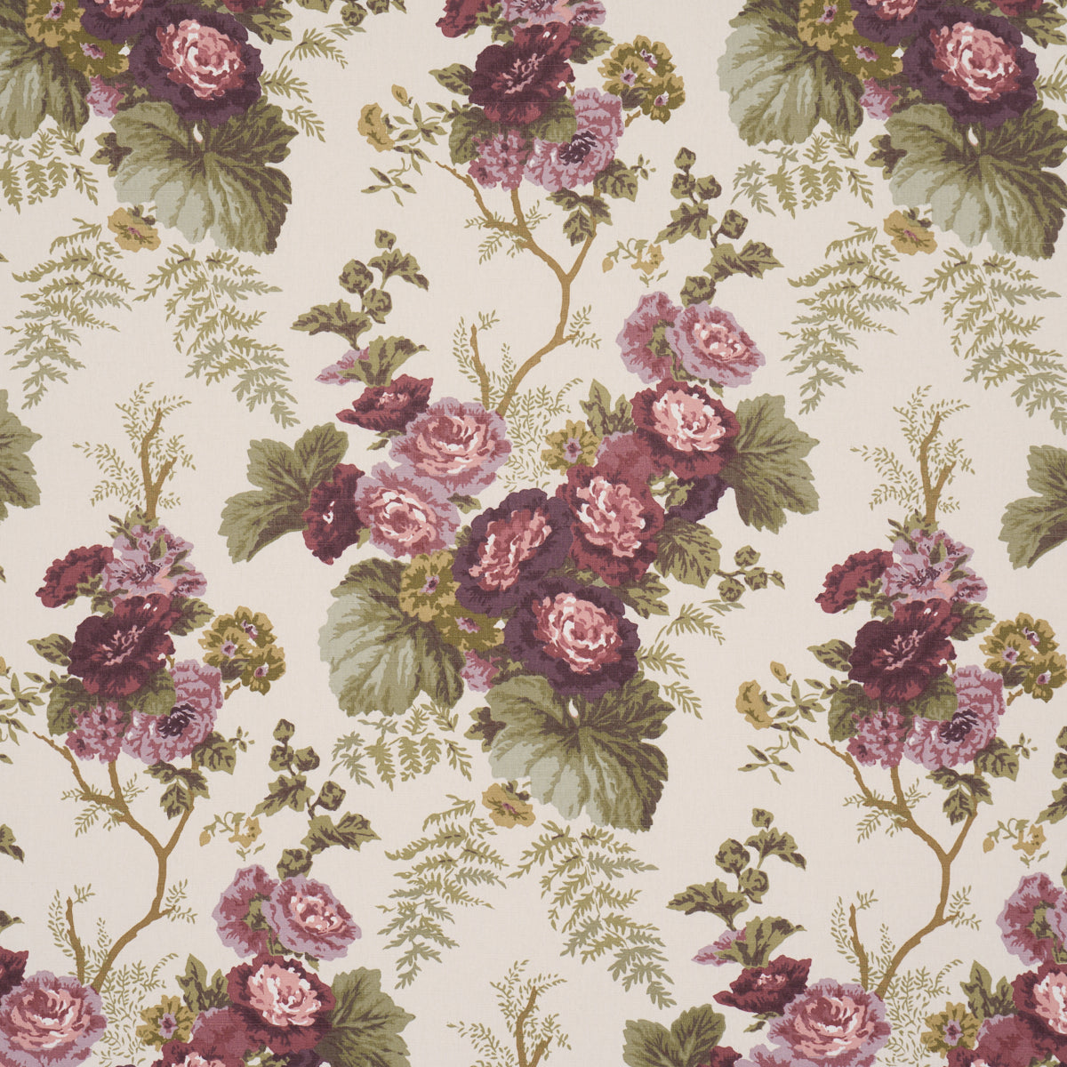 Wycombe Park - Aubergine - Schumacher 178115 Fabric - Schumacher Fabric
