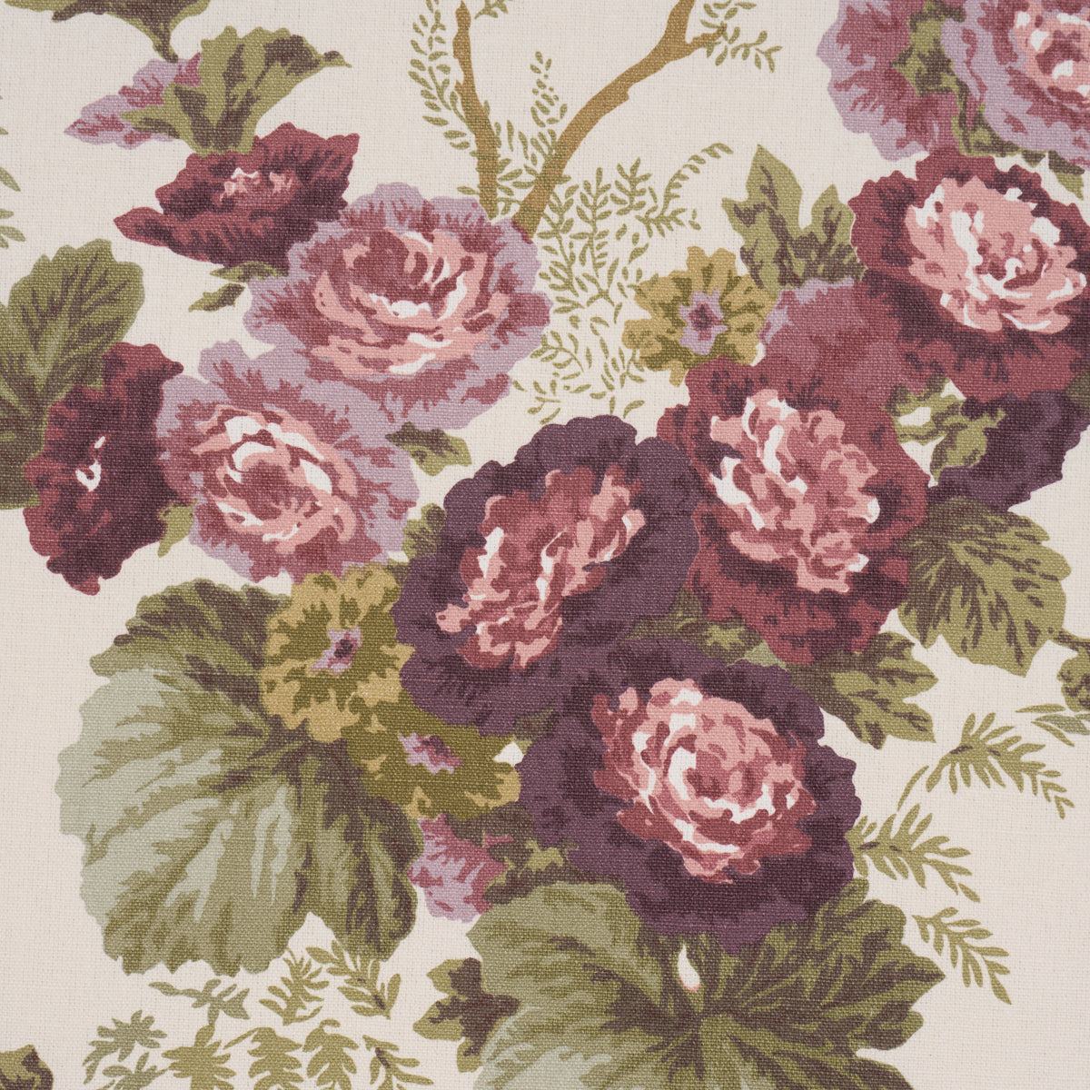 Wycombe Park - Aubergine - Schumacher 178115 Fabric - Schumacher Fabric