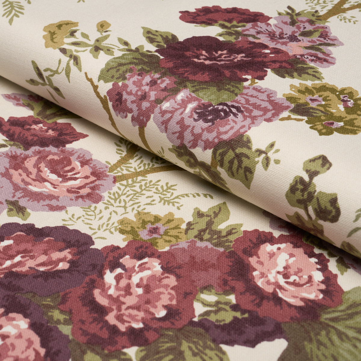 Wycombe Park - Aubergine - Schumacher 178115 Fabric - Schumacher Fabric