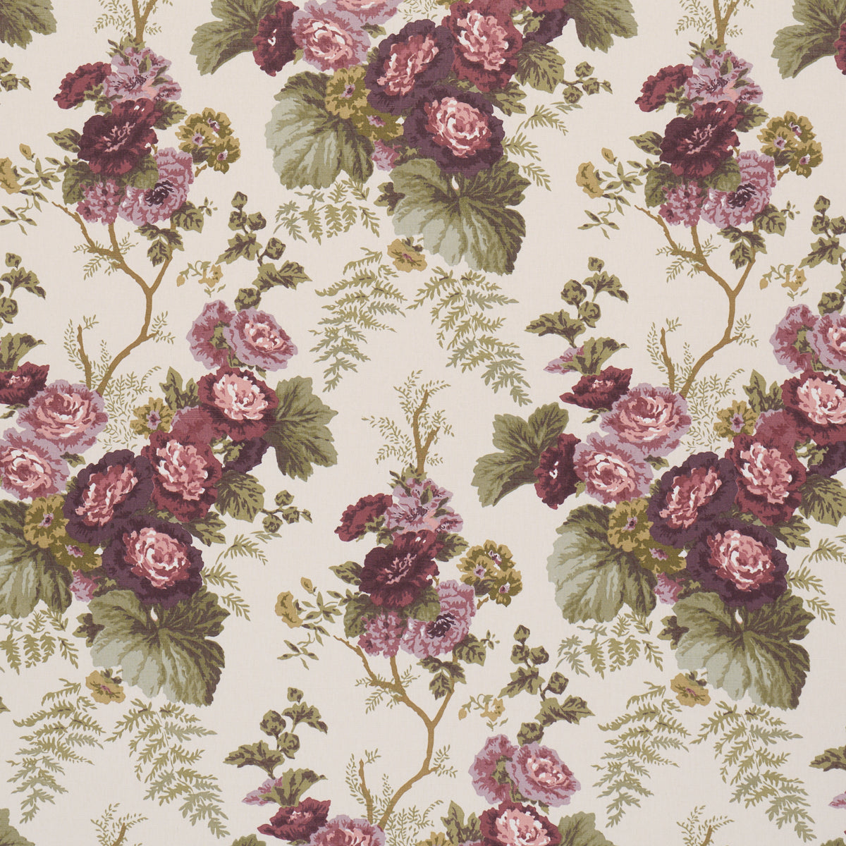 Wycombe Park - Aubergine - Schumacher 178115 Fabric - Schumacher Fabric