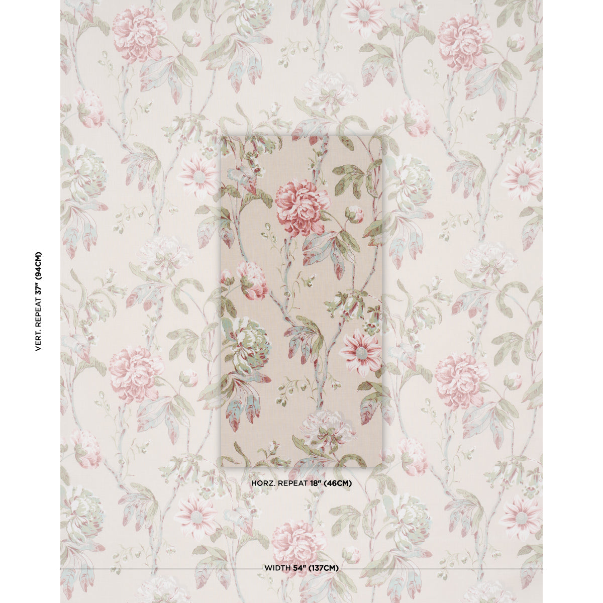 Daydream - Soft Ivory - Schumacher 178143 Fabric - Schumacher Fabric