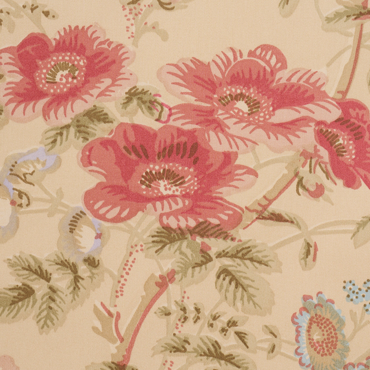 Salisbury Chintz - Butter - Schumacher 178157 Fabric - Schumacher Fabric