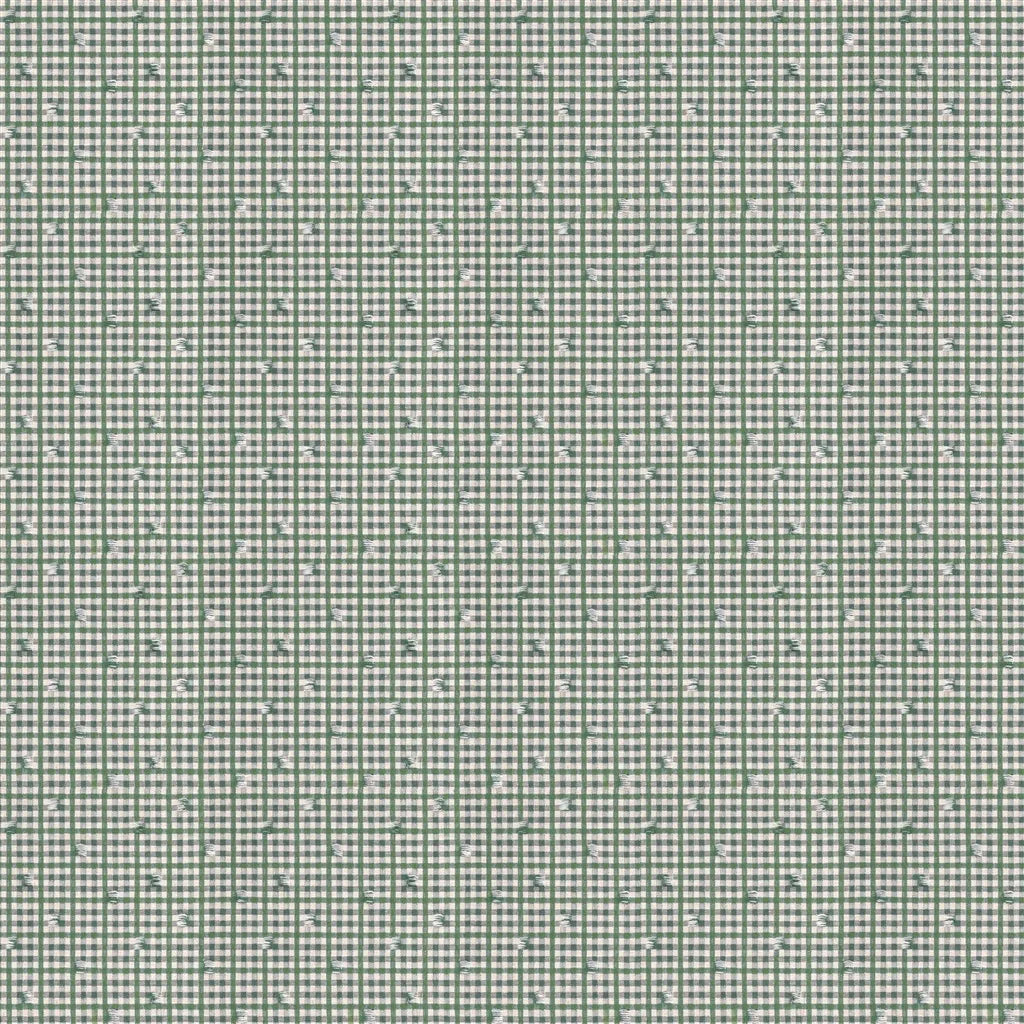 Toile Vichy Emerald Fabric
