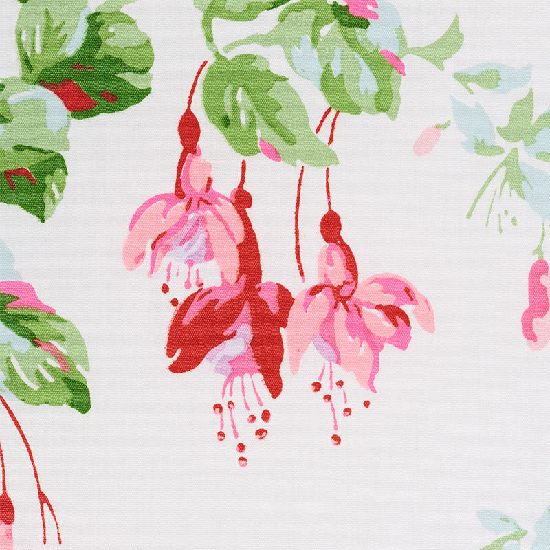 Garden Gate Chintz - Magenta - Schumacher 178681 Fabric - Schumacher Fabric