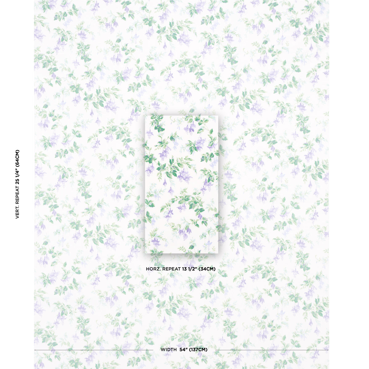 GARDEN-GATE-CHINTZ-LAVENDER-SCHUMACHER-178683 - Schumacher Fabric