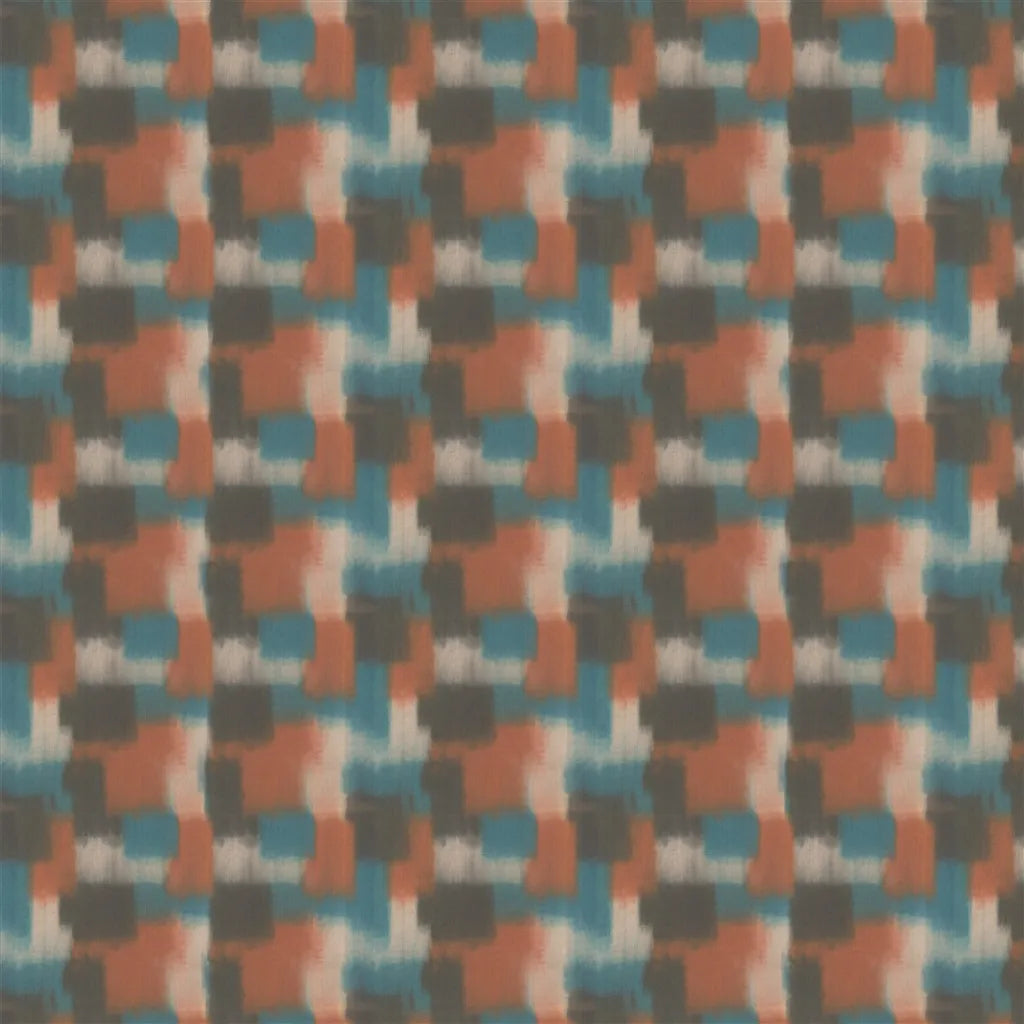 Carrés Ombrés Terracotta Wallpaper