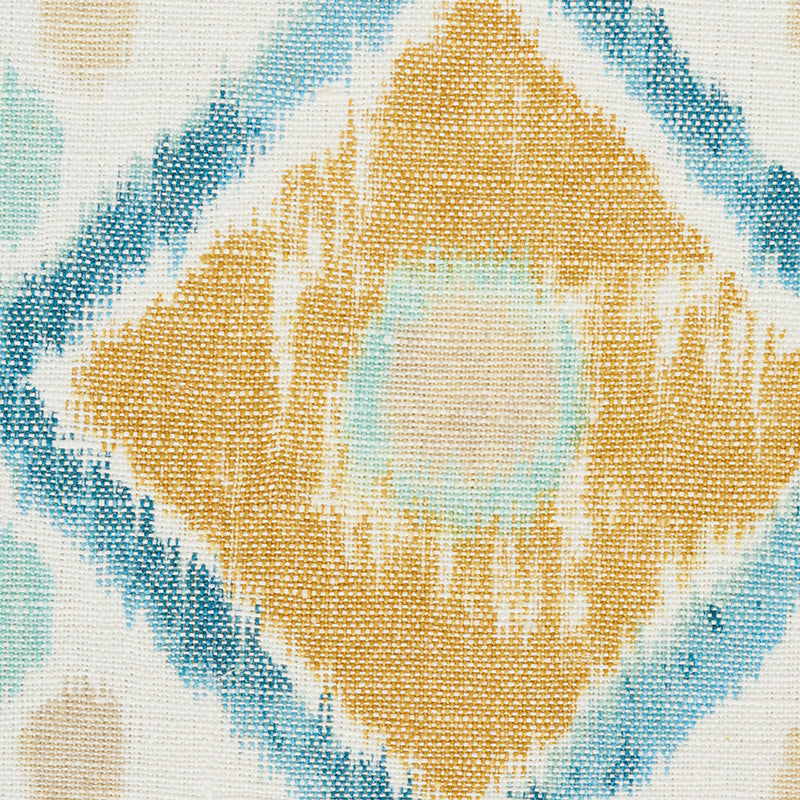 ELIZIA-IKAT-SKY-OCHRE-SCHUMACHER-179050 - Schumacher Tela