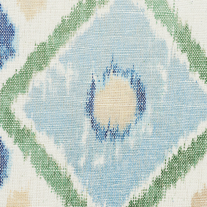 ELIZIA-IKAT-GREEN-BLUE-SCHUMACHER-179051 - Schumacher Tela