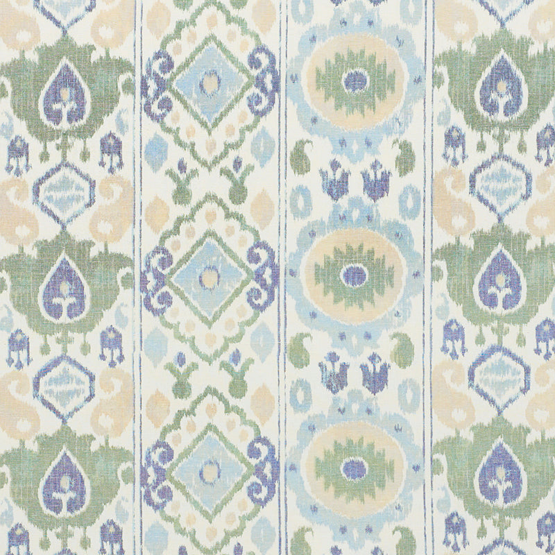 ELIZIA-IKAT-GREEN-BLUE-SCHUMACHER-179051 - Schumacher Tela