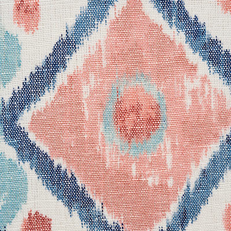 Elizia Ikat - Rose & Indigo - Schumacher 179052 Fabric - Schumacher Fabric