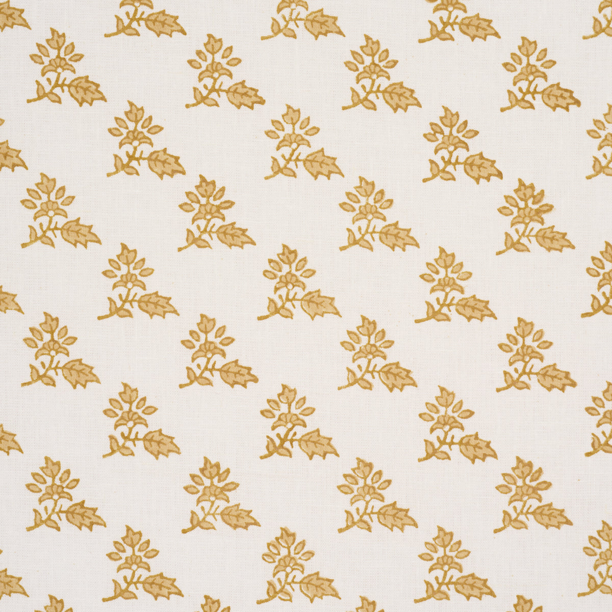 Torbay Hand-Block Print - Yellow - Schumacher 179334 Fabric