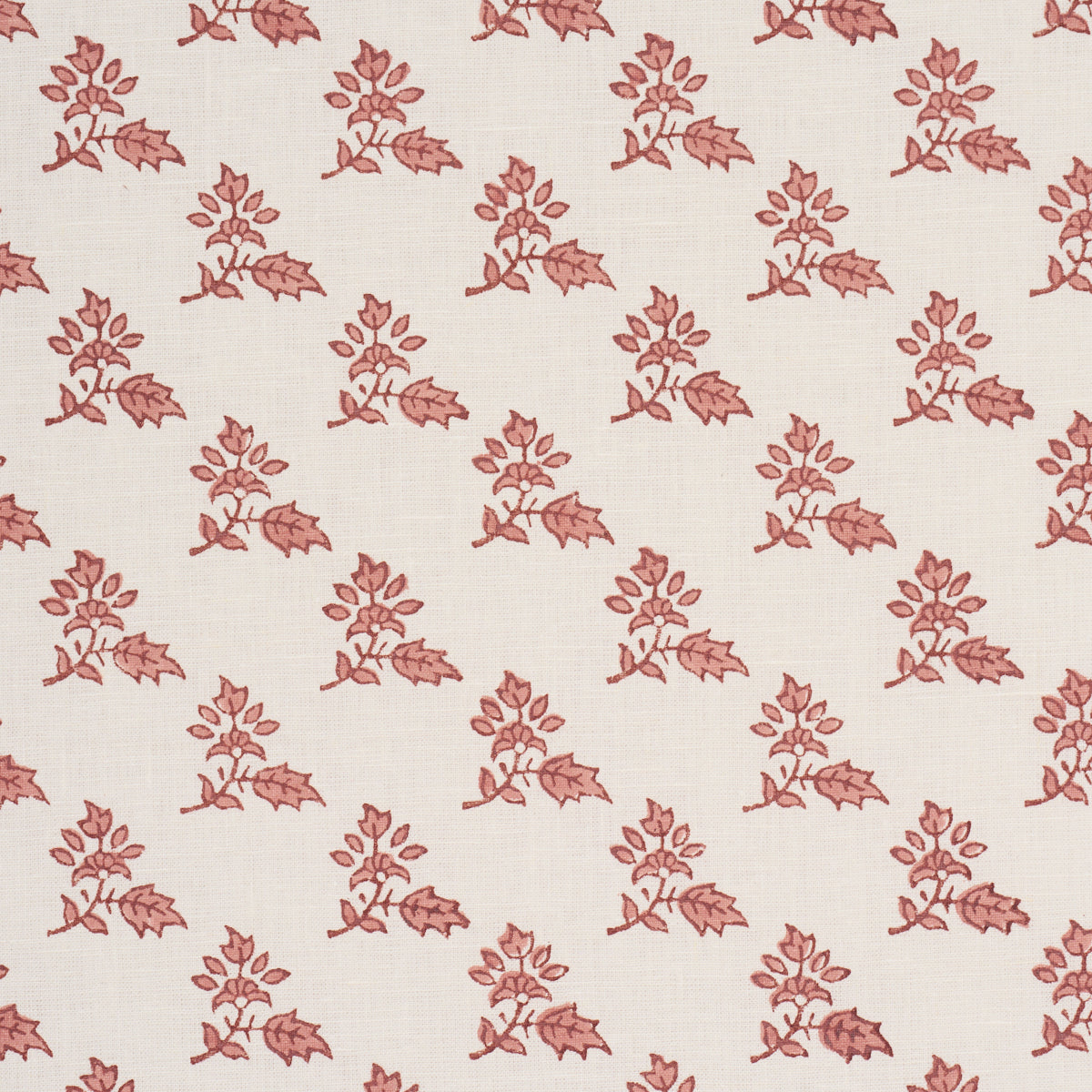 Torbay Hand-Block Print - Persimmon - Schumacher 179335 Fabric