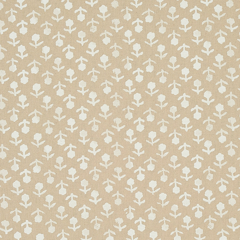 BEATRIZ-HANDPRINT-NATURAL-SCHUMACHER-179352 - Schumacher Fabric