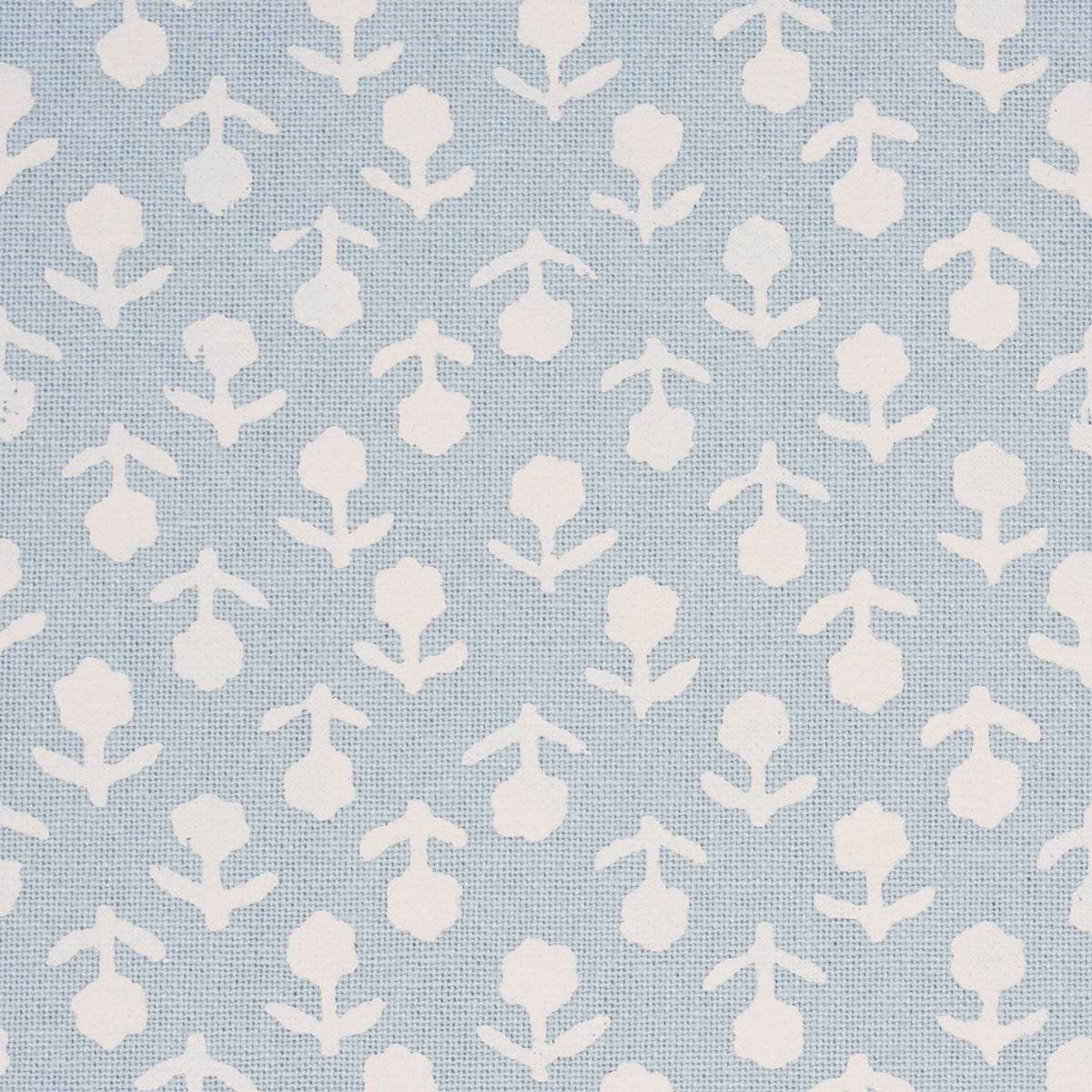 Beatriz Handprint - Blue - Schumacher 179355 Fabric - Schumacher Fabric