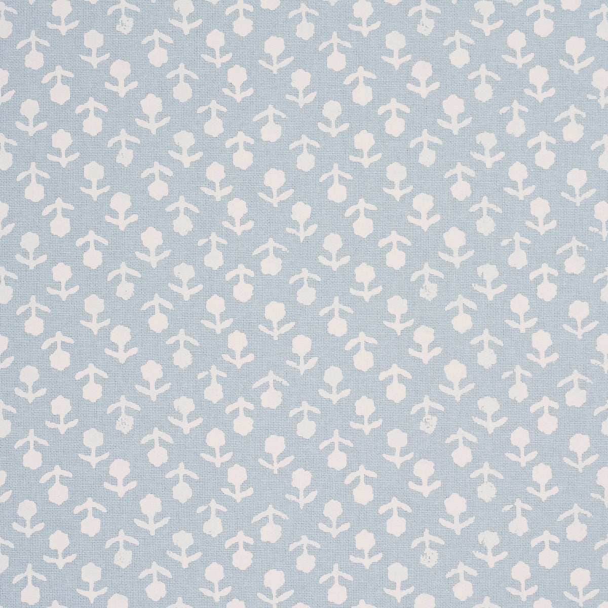 Beatriz Handprint - Blue - Schumacher 179355 Fabric - Schumacher Fabric
