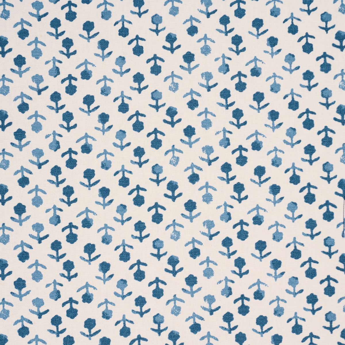 Beatriz Handprint - Cobalt - Schumacher 179356 Fabric - Schumacher Fabric