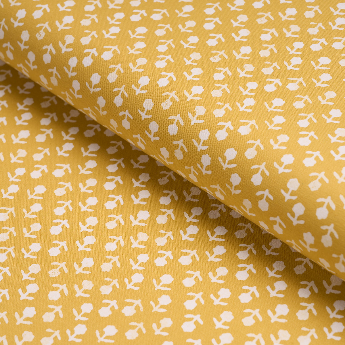 Beatriz Handprint - Saffron - Schumacher 179357 Fabric - Schumacher Fabric