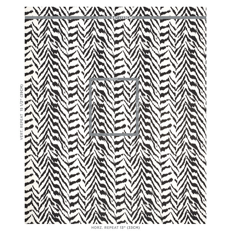 QUINCY-HAND-PRINT-BLACK-SCHUMACHER-179410 - Schumacher Fabric