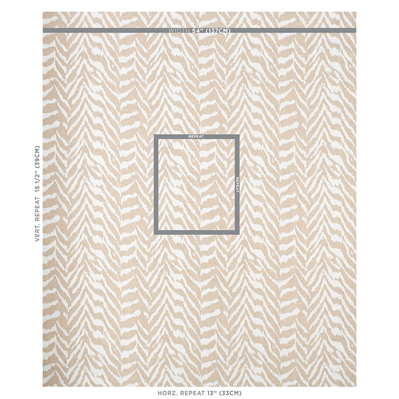 QUINCY-HAND-PRINT-NATURAL-SCHUMACHER-179411 - Schumacher Fabric