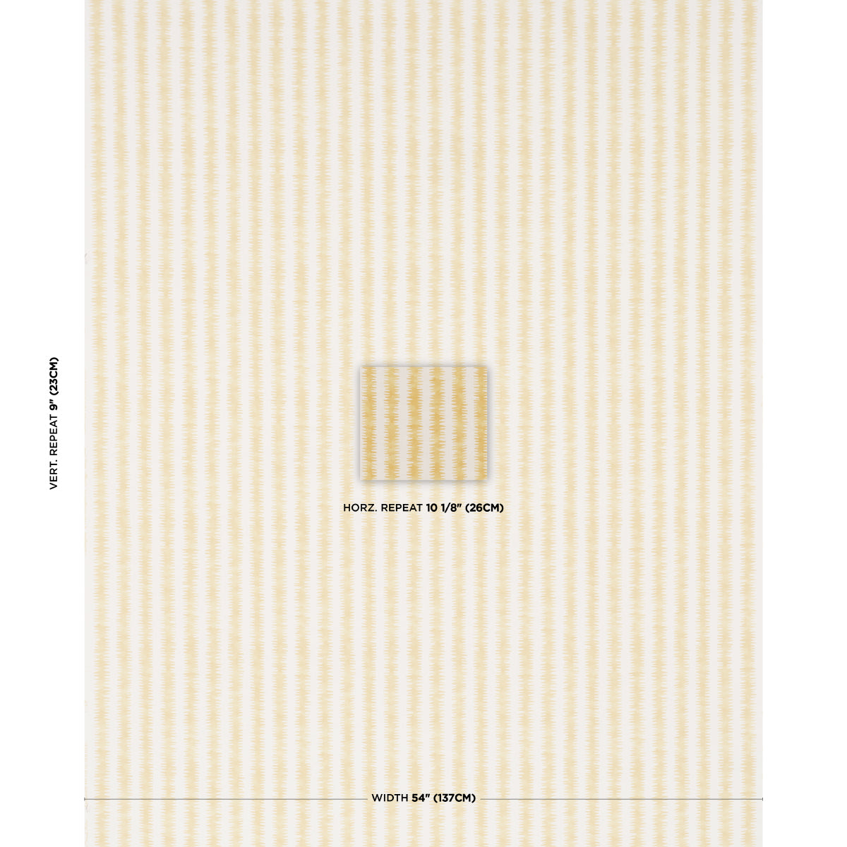 Cardiogram - Yellow - Schumacher 180184 Fabric - Schumacher Fabric