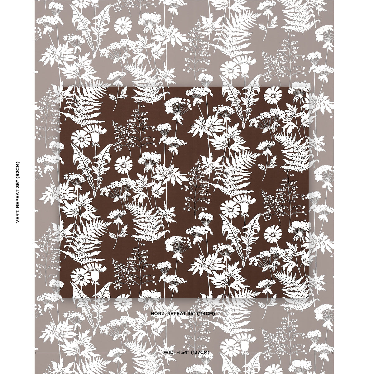 SPRING-FLORAL-INDOOR-OUTDOOR-BROWN-SCHUMACHER-180222 - Schumacher Fabric