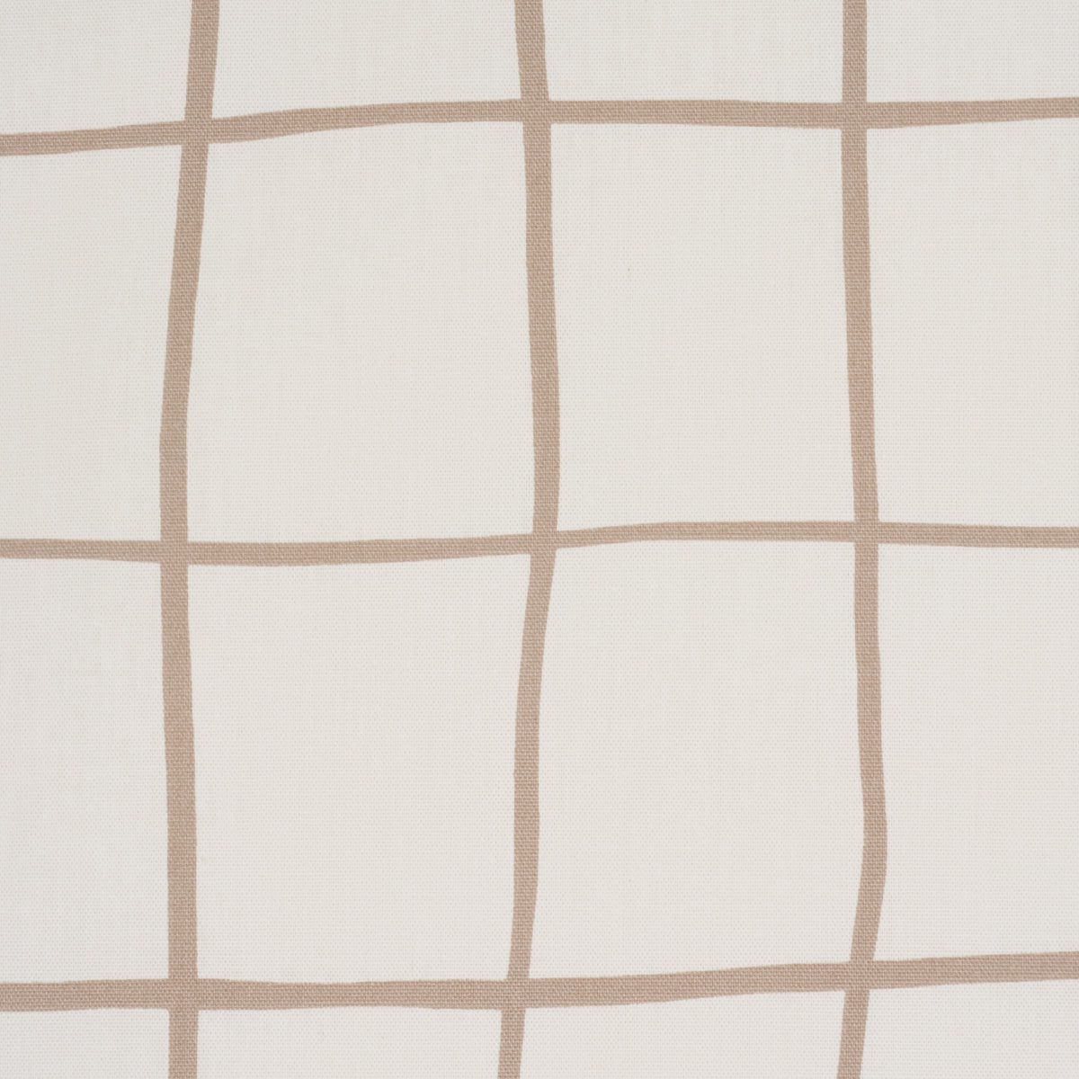 Painterly Windowpane - Neutral - Schumacher 180294 Fabric - Schumacher Fabric