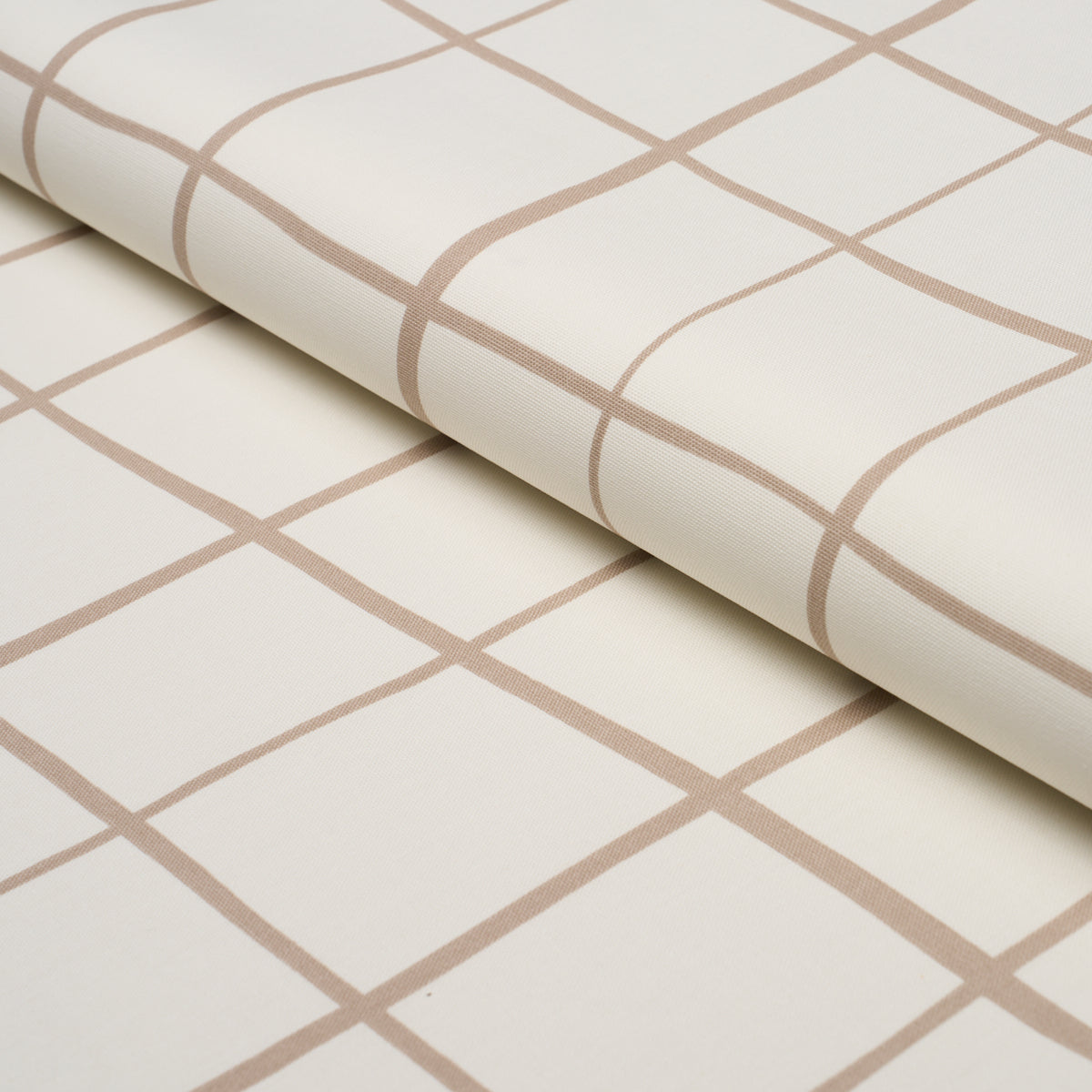 Painterly Windowpane - Neutral - Schumacher 180294 Fabric - Schumacher Fabric
