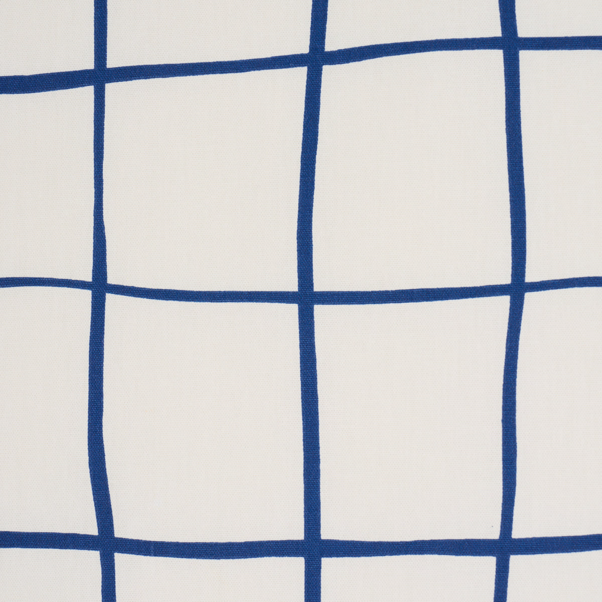 Painterly Windowpane - Navy - Schumacher 180295 Fabric - Schumacher Fabric