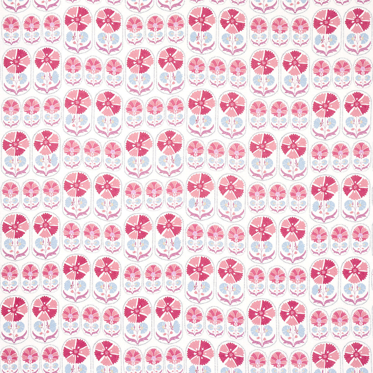 ANJUNA-FLORAL-LINEN-PRINT-MULBERRY-SCHUMACHER-180480 - Schumacher Fabric