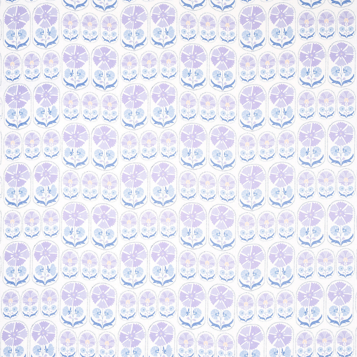 ANJUNA-FLORAL-LINEN-PRINT-LILAC-SCHUMACHER-180482 - Schumacher Fabric