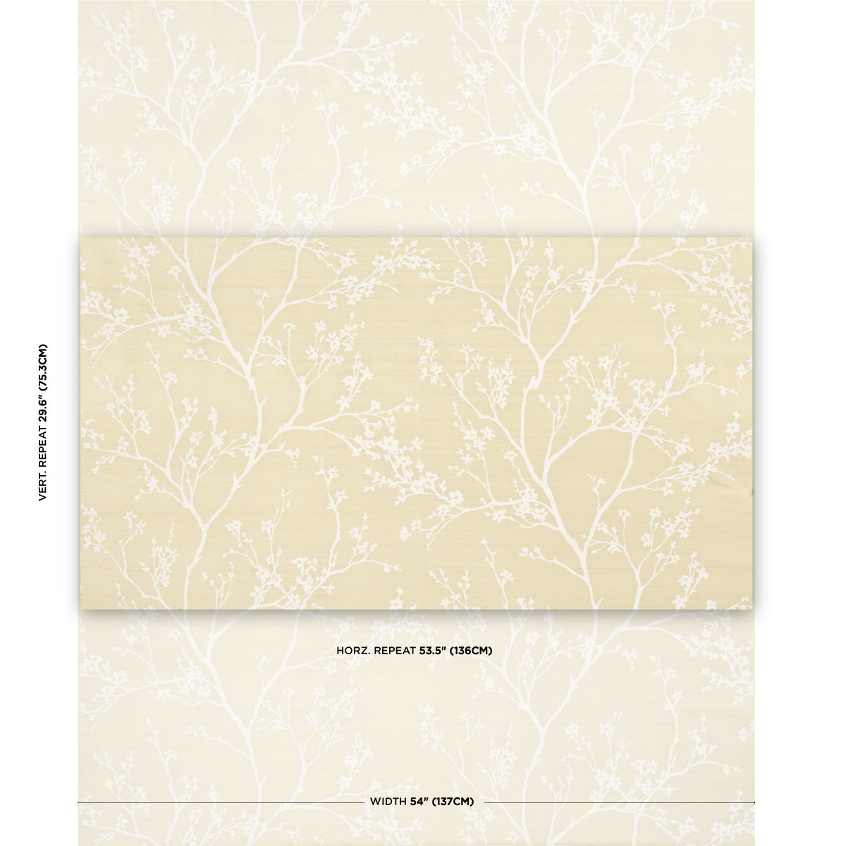 TWIGGY-SILK-CHAMPAGNE-SCHUMACHER-180501 - Schumacher Fabric
