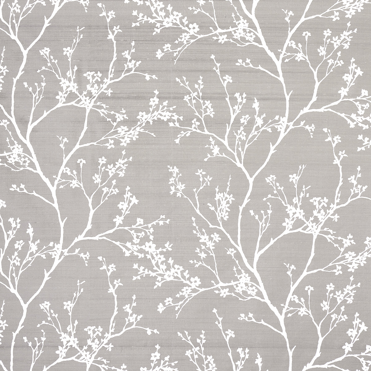 TWIGGY-SILK-PEWTER-SCHUMACHER-180502 - Schumacher Fabric