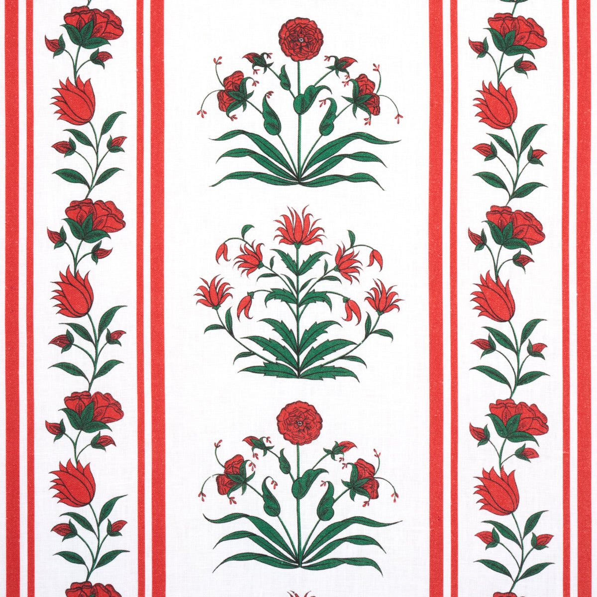 ROYAL-POPPY-STRIPE-RED-SCHUMACHER-180671 - Schumacher Fabric