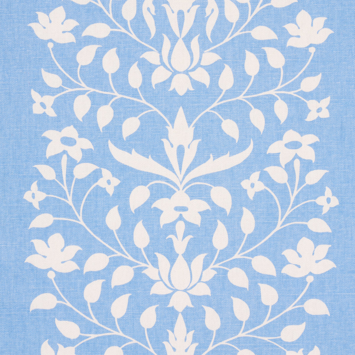 JAIPUR-MUGHAL-FLOWER-CORNFLOWER-BLUE-SCHUMACHER-180681 - Schumacher Fabric