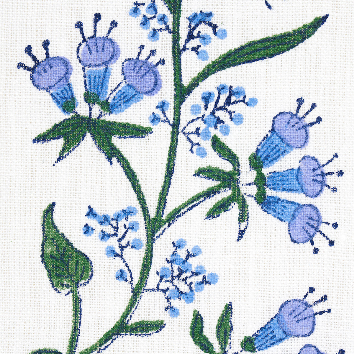 HIMALAYA-HAND-BLOCK-PRINT-LILAC-SCHUMACHER-180691 - Schumacher Fabric