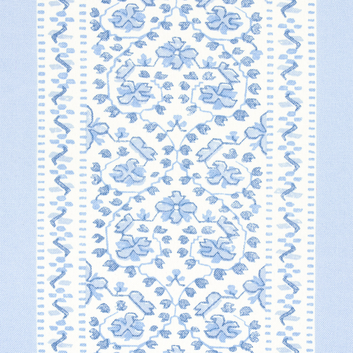 JASMINE-INDOOR-OUTDOOR-INDIGO-SCHUMACHER-180740 - Schumacher Fabric
