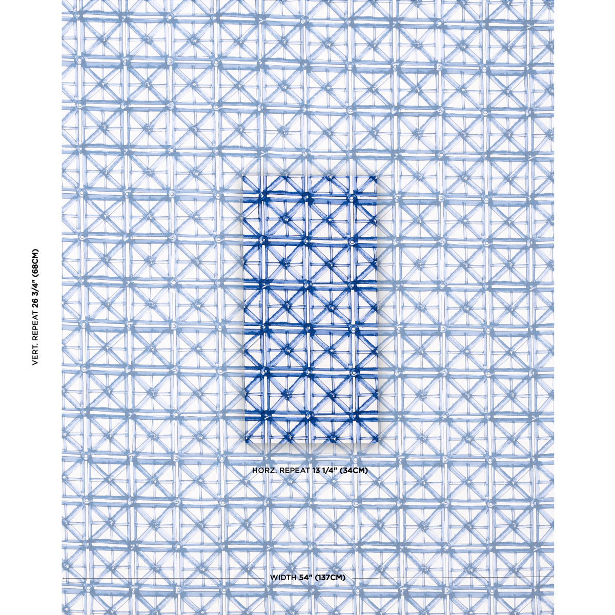 PORTAIL-FRANCAIS-INDOOR-OUTDOOR-NAVY-SCHUMACHER-180770 - Schumacher Fabric
