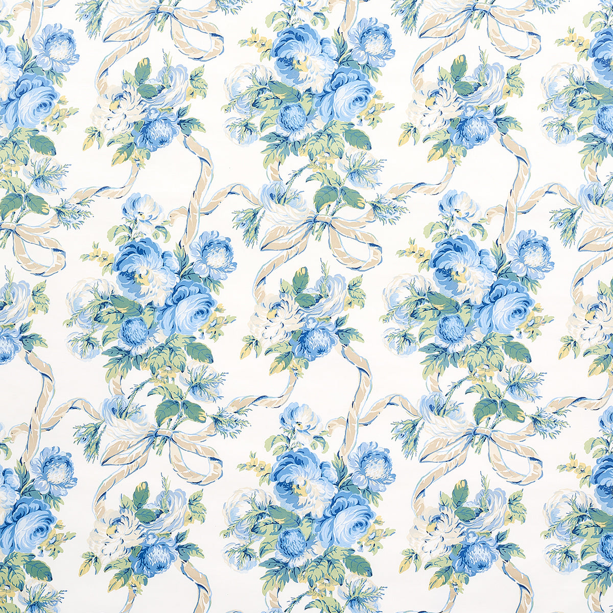 QUEENIES-FLORAL-CHINTZ-PORCELAIN-SCHUMACHER-180810 - Schumacher Fabric