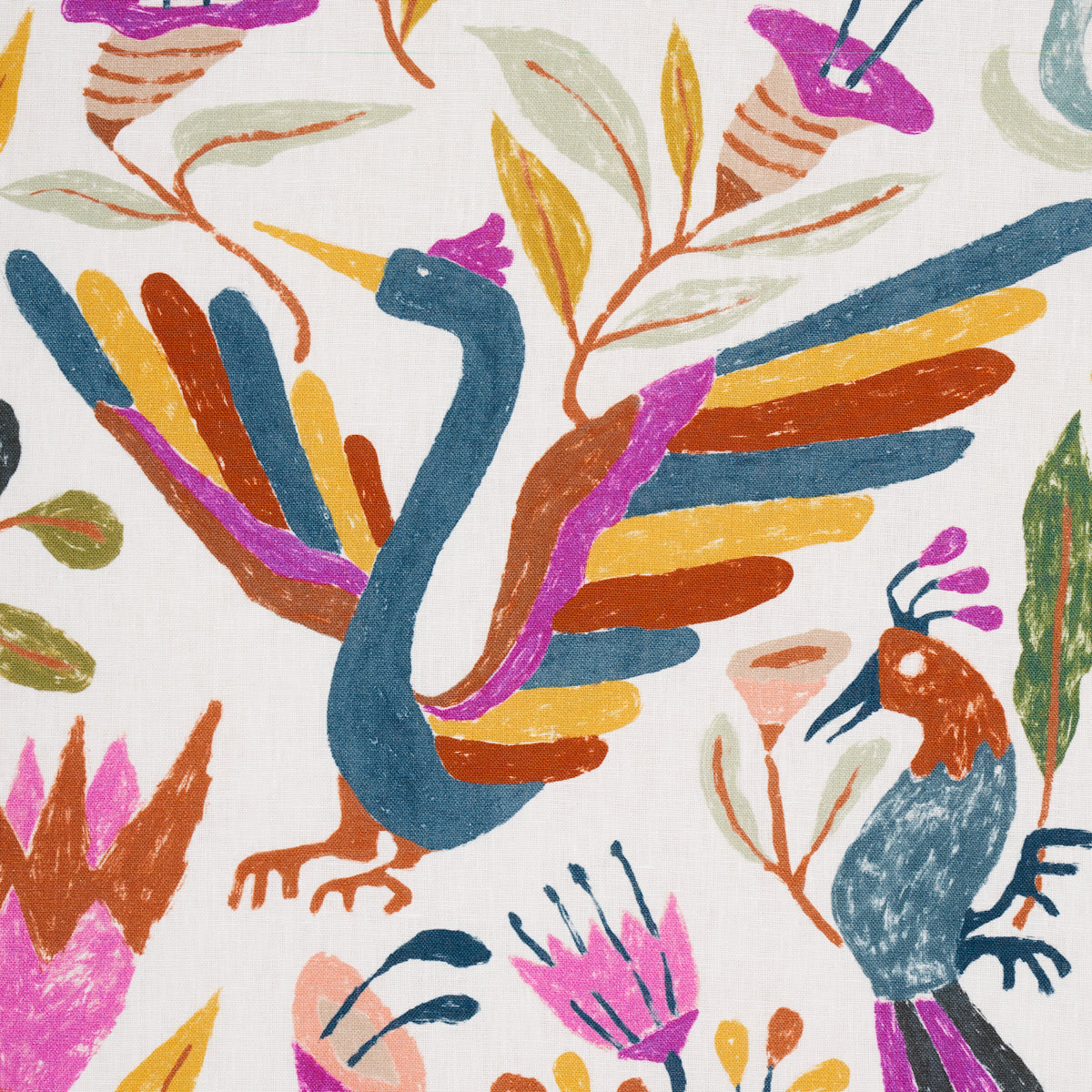 Canopy - Multi Birds - Schumacher 180850 Fabric - Schumacher Fabric