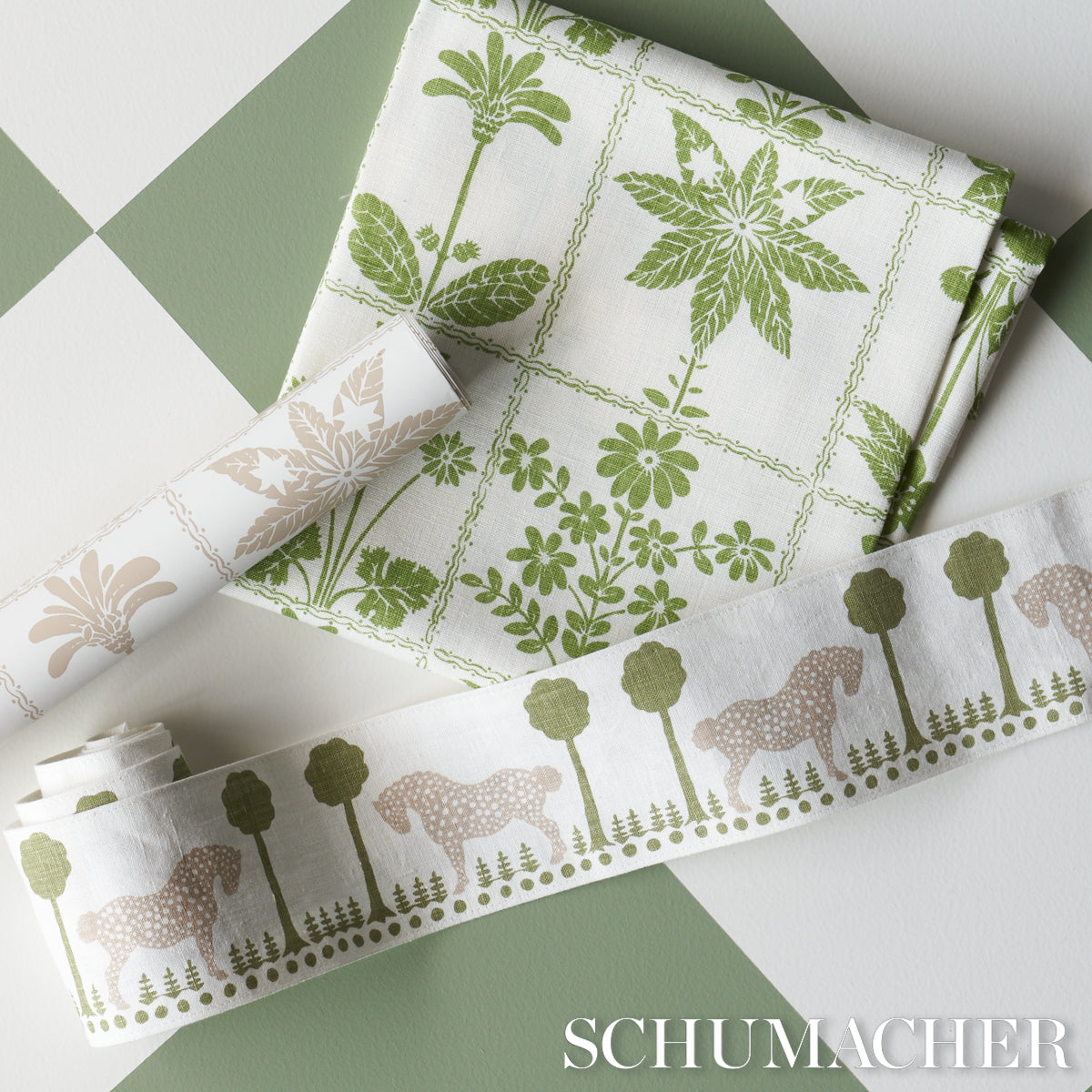 GEORGIA-WILDFLOWERS-LEAF-SCHUMACHER-180890 - Schumacher Fabric