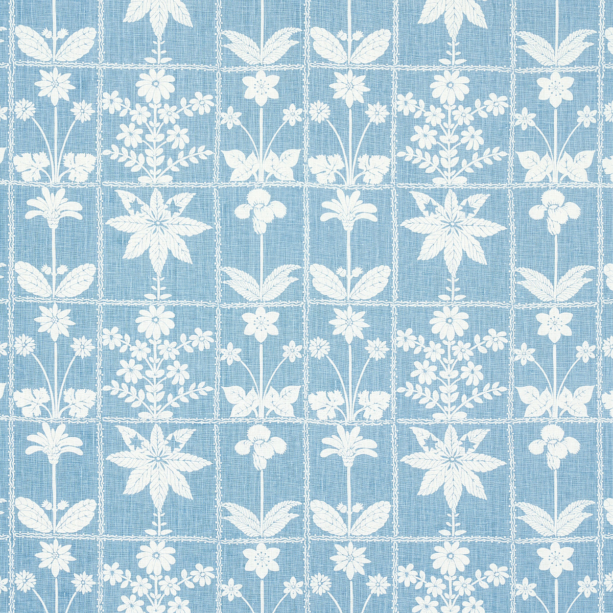 GEORGIA-WILDFLOWERS-BLUE-SCHUMACHER-180892 - Schumacher Fabric